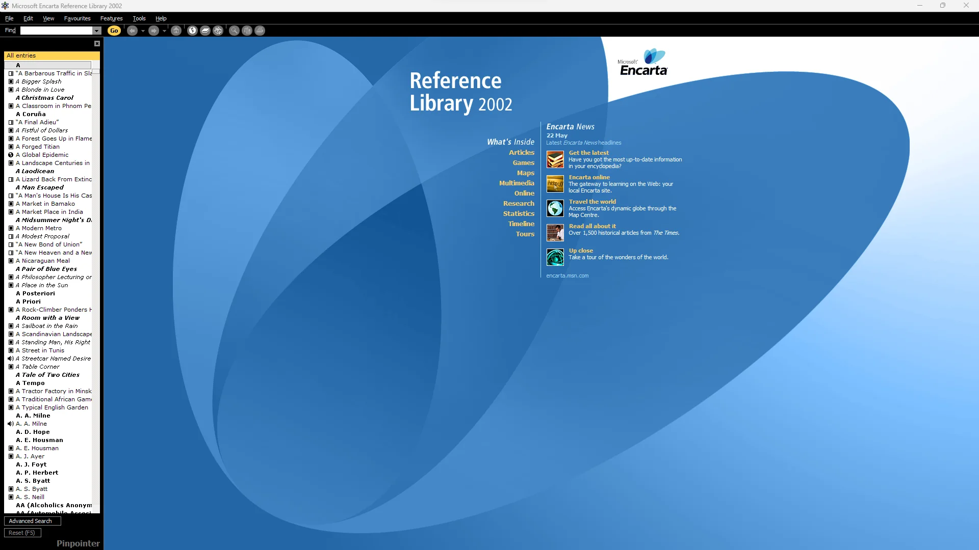 Microsoft Encarta 2002